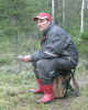 Reijo kuuntelee Juksun ajoa 13.10.2005